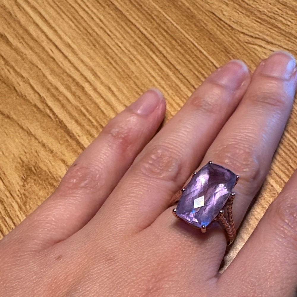 Elegant Purple Gemstone Ring
